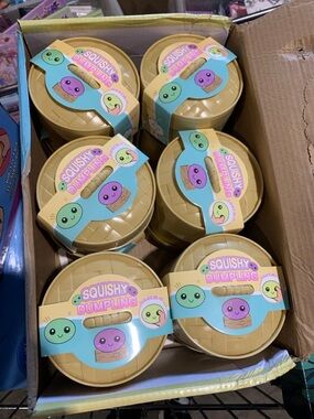 12 PCs Rainbow Mystery squishy bun Box